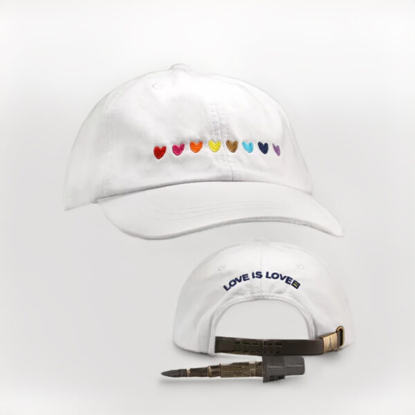 HRC - LGBTQ+ Love is Love Rainbow Heart Hat Us