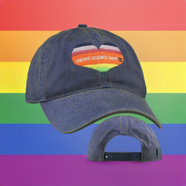 HRC - United Against Hate Rainbow Heart Hats