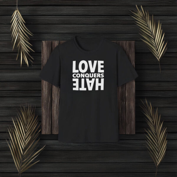 Love Conquers Hate Oversized Heavyweight T-Shirt