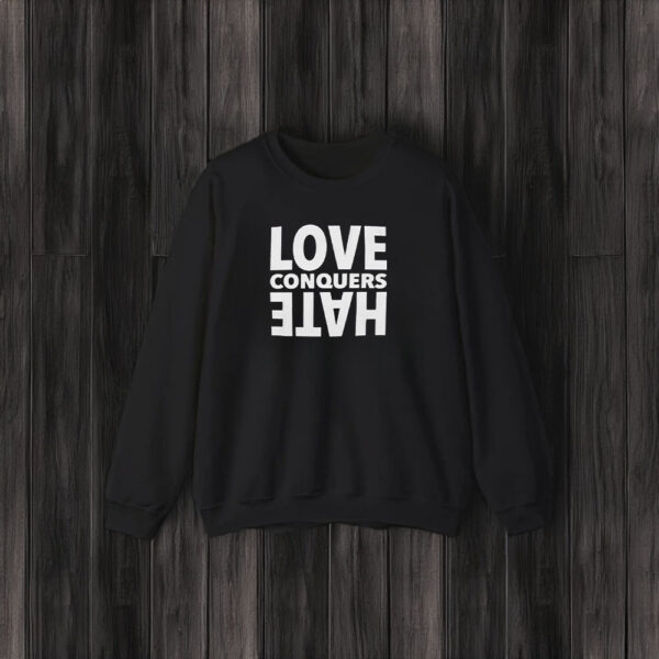 Love Conquers Hate Oversized Heavyweight T-Shirt3