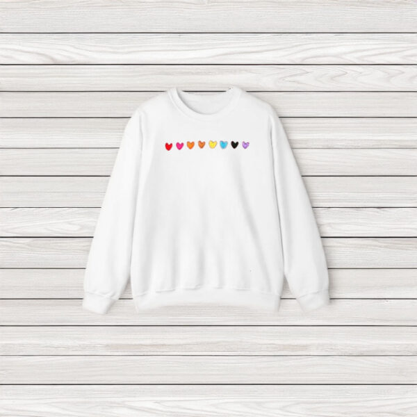 Love is Love Embroidered Hearts Tee