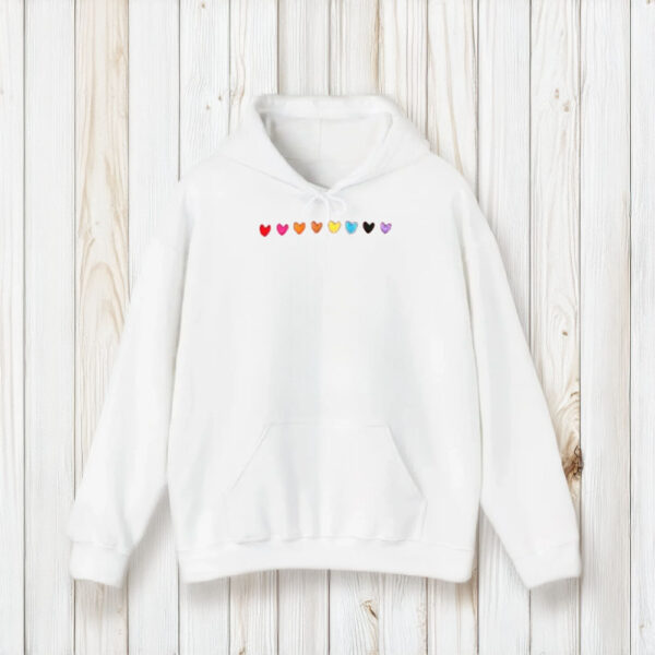 Love is Love Embroidered Hearts Tee1